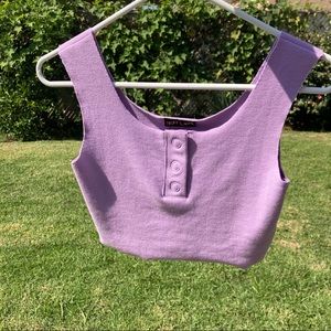 Hot Lava Raw Edge Baby Rib Tank